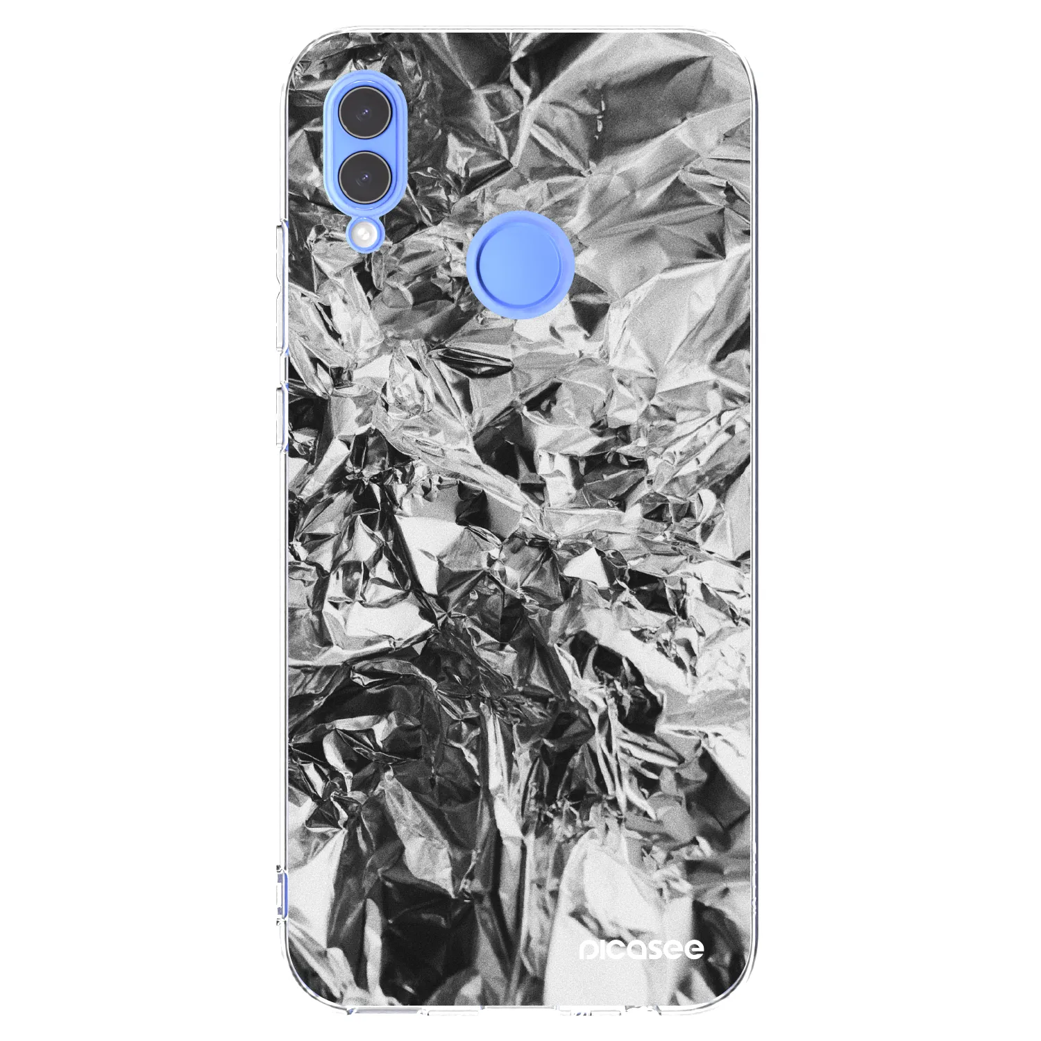 Picasee διαφανής θήκη σιλικόνης Huawei P Smart 2019 - Chrome