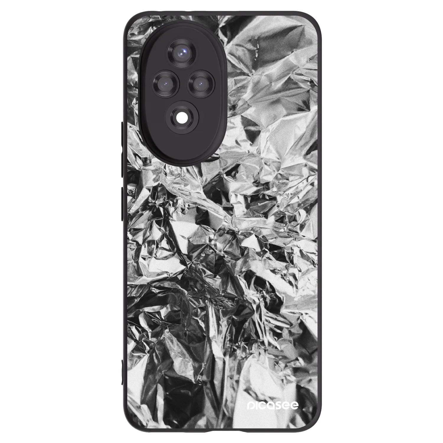 Picasee Μαύρη θήκη σιλικόνης για Honor 200 Pro 5G - Chrome