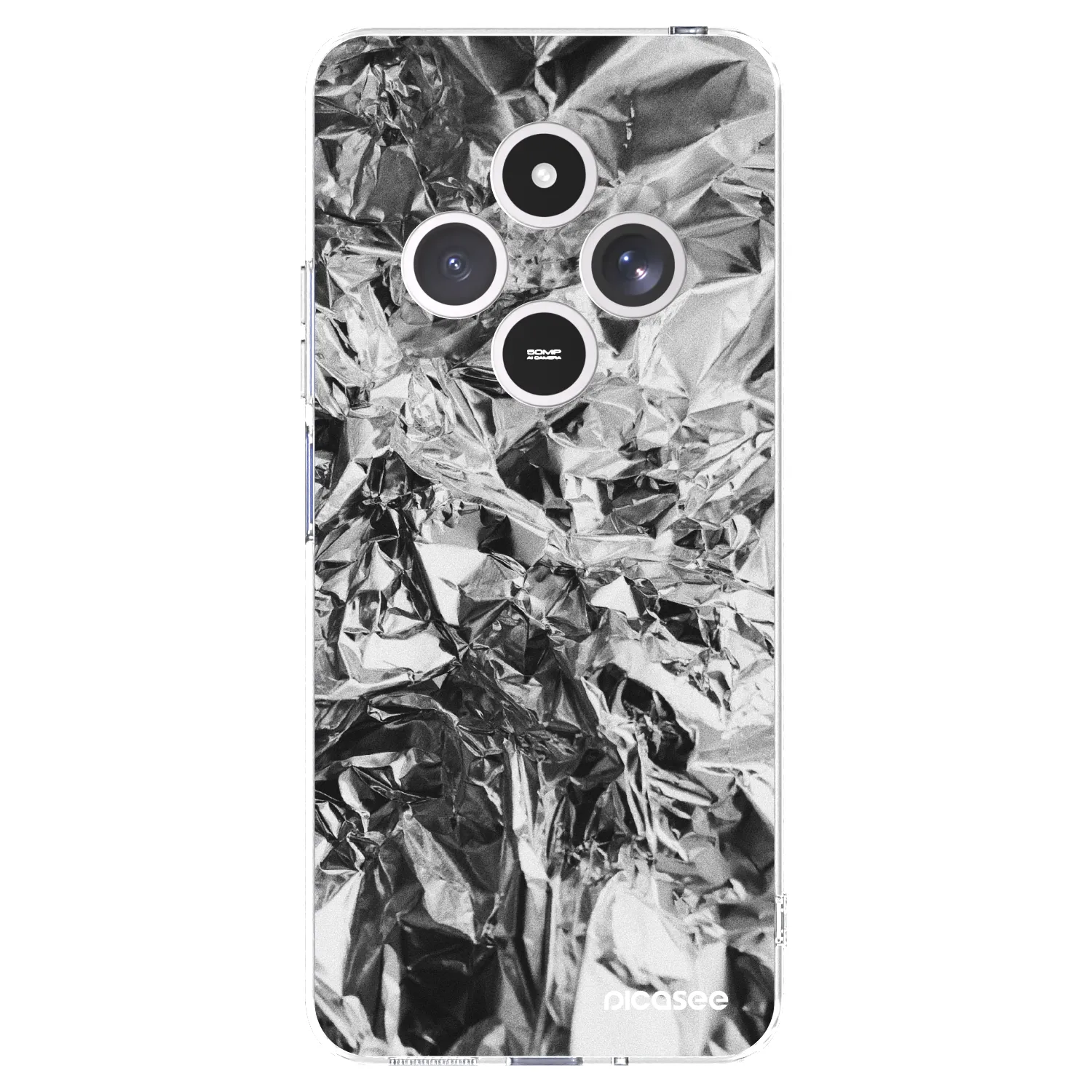 Picasee διαφανής θήκη σιλικόνης Xiaomi Redmi 14C - Chrome