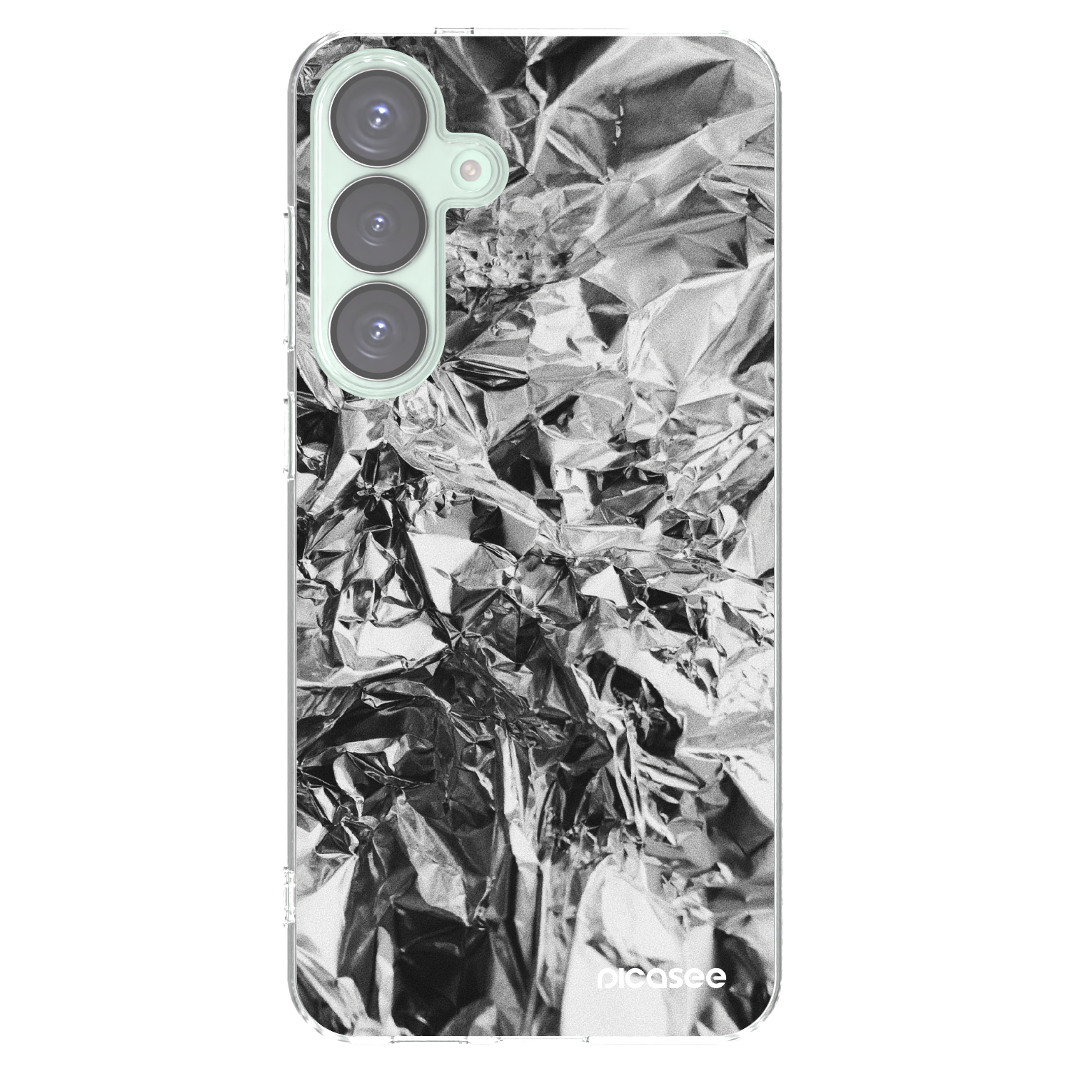 Picasee διαφανής θήκη σιλικόνης Samsung Galaxy S25+ 5G - Chrome