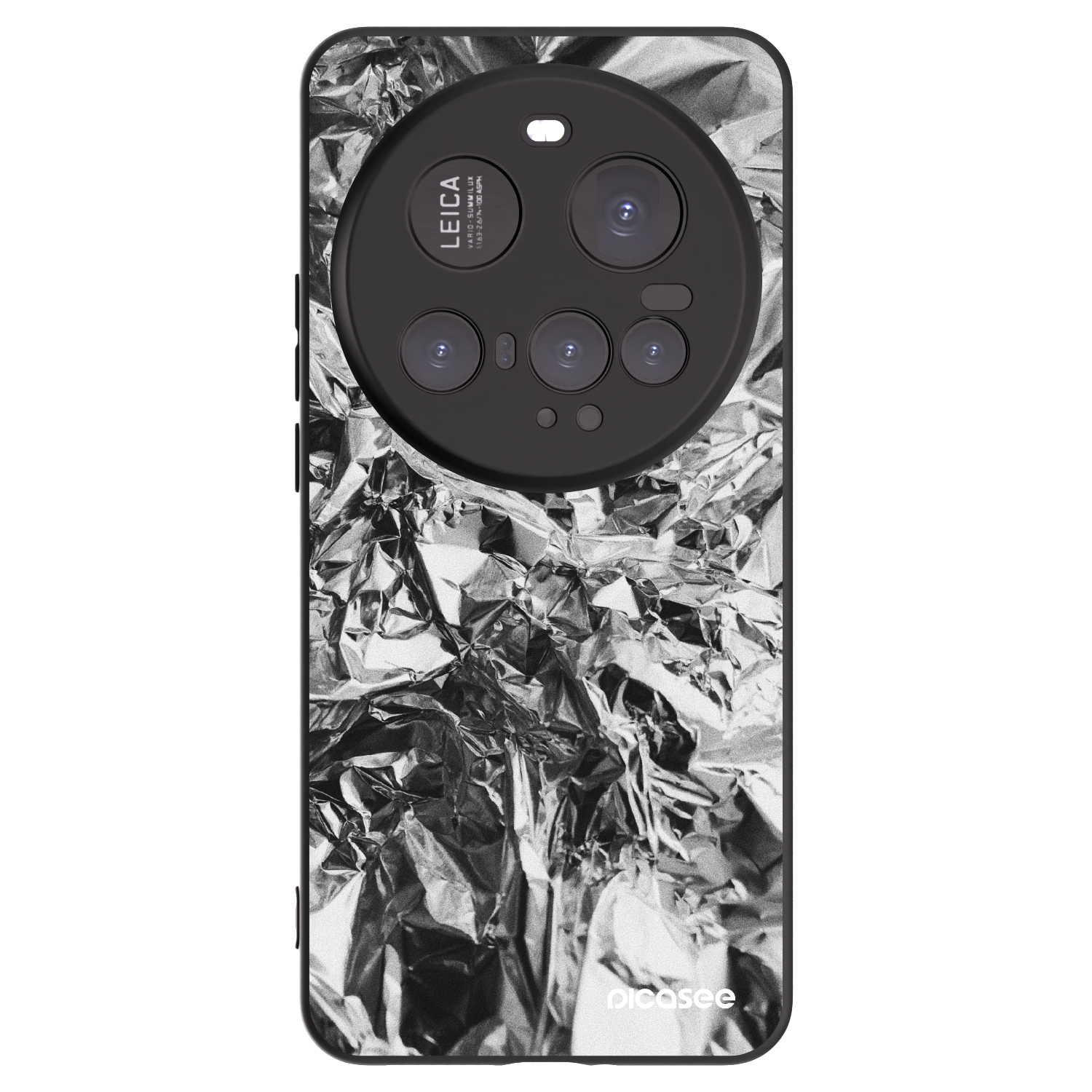 Picasee Μαύρη θήκη σιλικόνης για Xiaomi 15 Ultra - Chrome