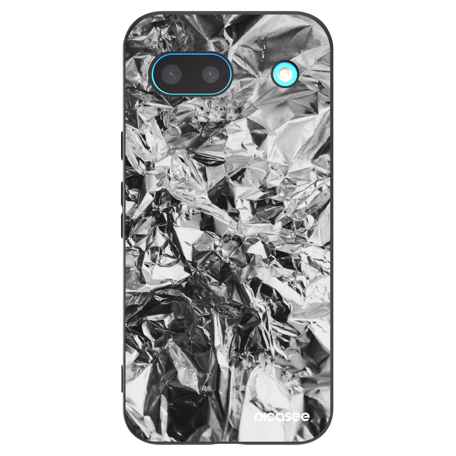 Picasee Μαύρη θήκη σιλικόνης για Google Pixel 8a - Chrome