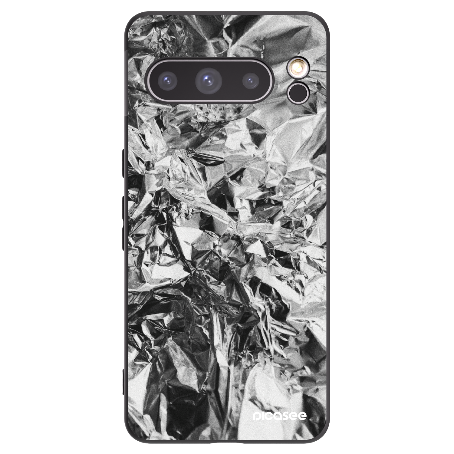 Picasee Μαύρη θήκη σιλικόνης για Google Pixel 8 Pro - Chrome