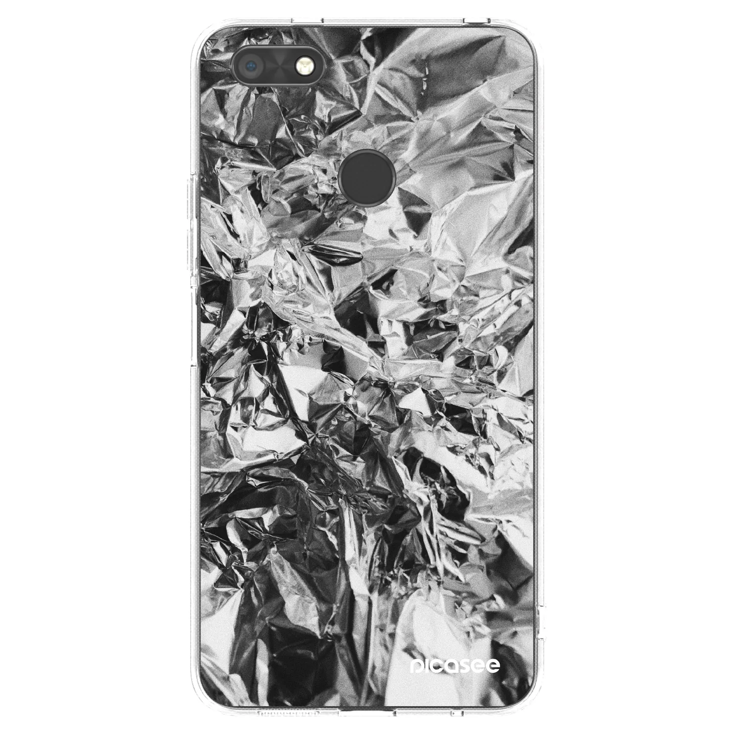 Picasee διαφανής θήκη σιλικόνης Huawei P9 Lite Mini - Chrome