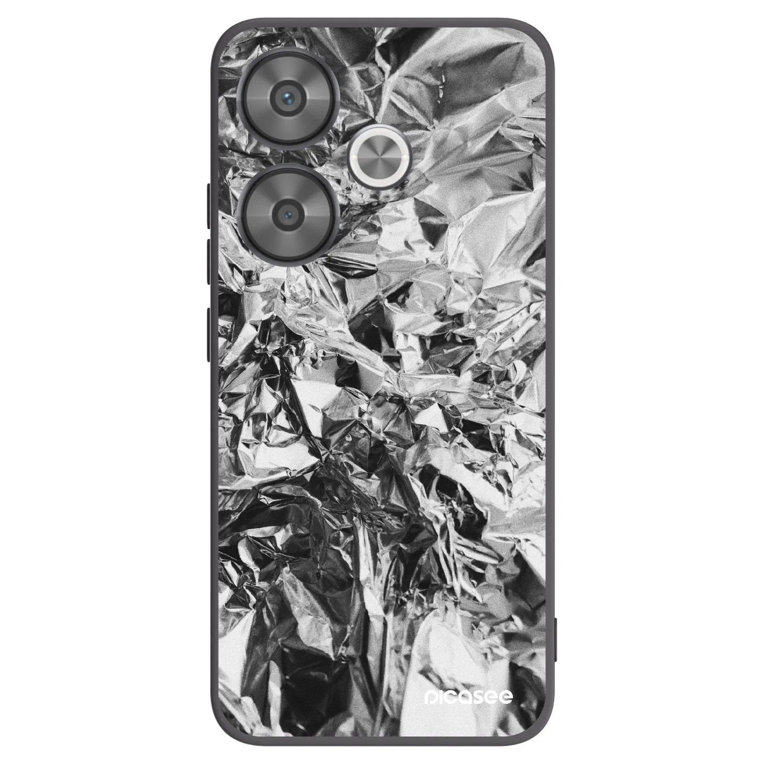 Picasee Μαύρη θήκη σιλικόνης για Xiaomi Poco F6 - Chrome