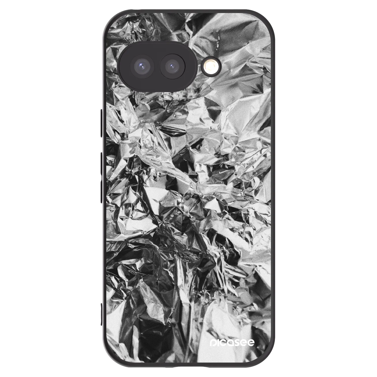 Picasee Μαύρη θήκη σιλικόνης για Google Pixel 9a - Chrome