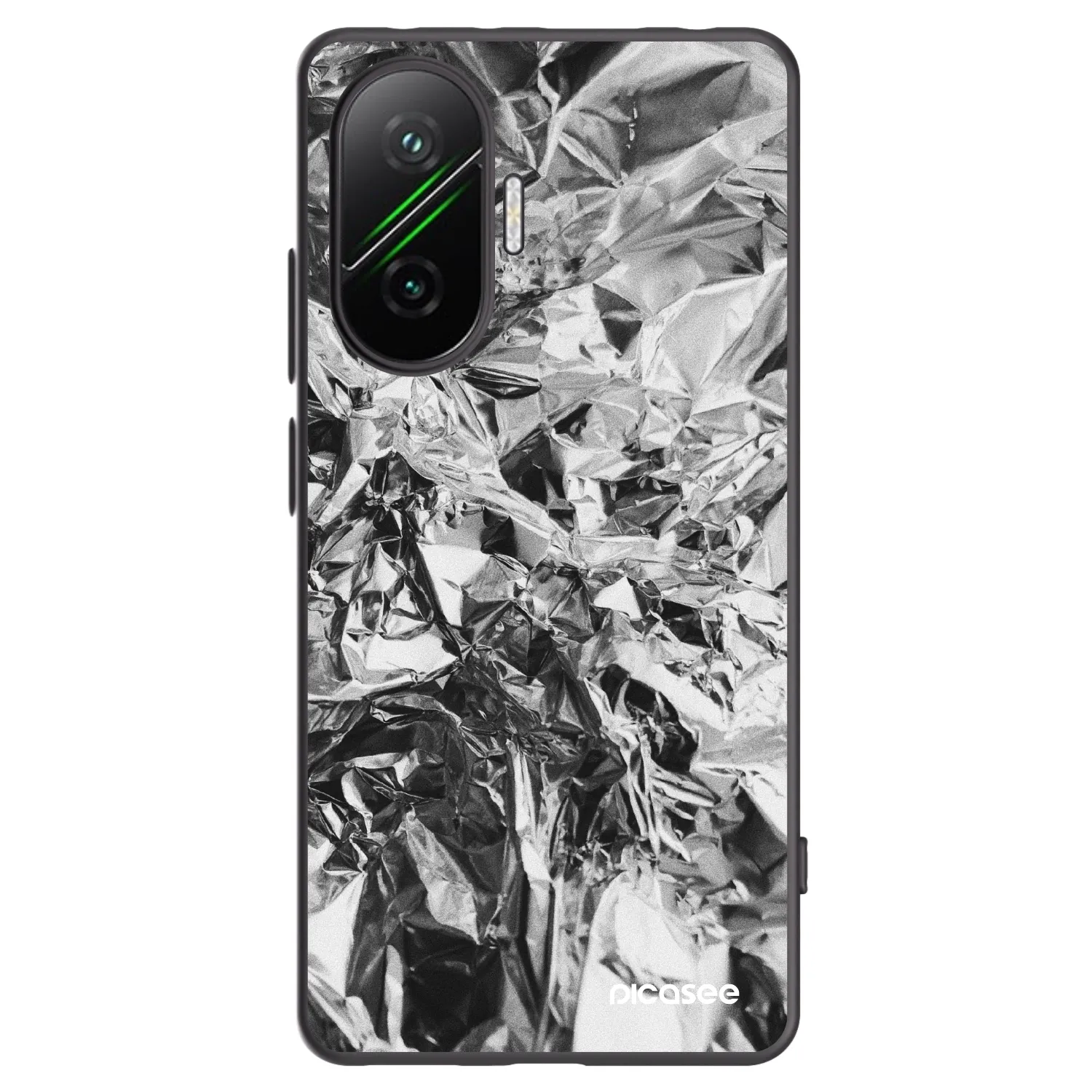 Picasee Μαύρη θήκη σιλικόνης για Xiaomi Poco F7 5G - Chrome