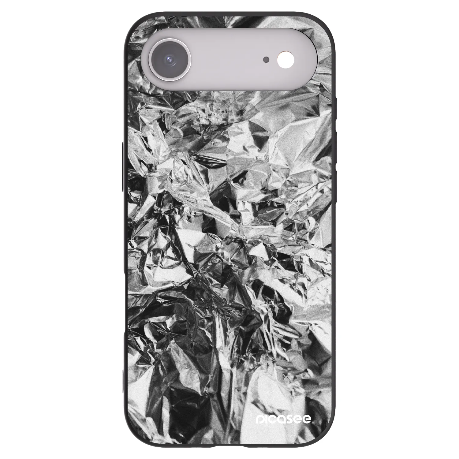 Picasee Μαύρη θήκη σιλικόνης για Apple iPhone Air - Chrome
