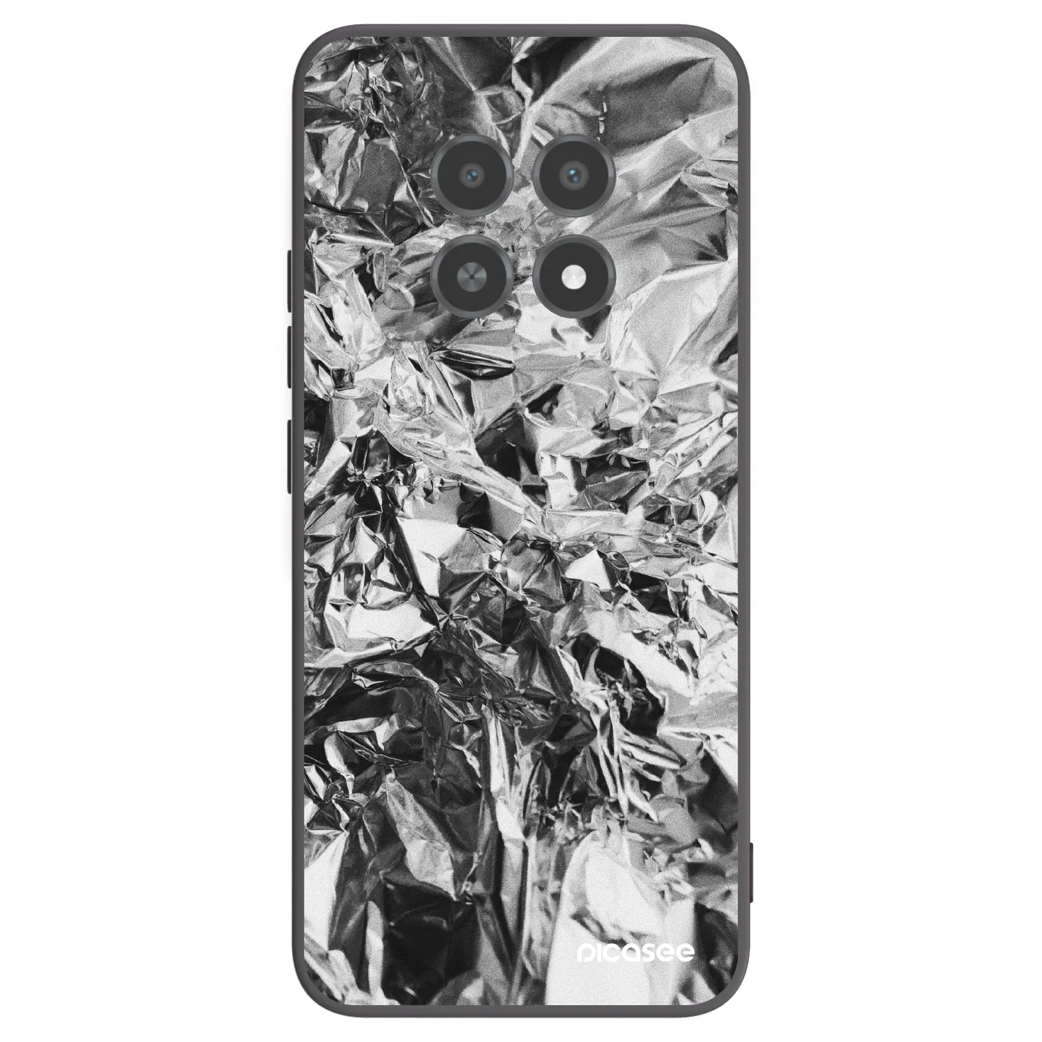 Picasee Μαύρη θήκη σιλικόνης για Realme 12X - Chrome