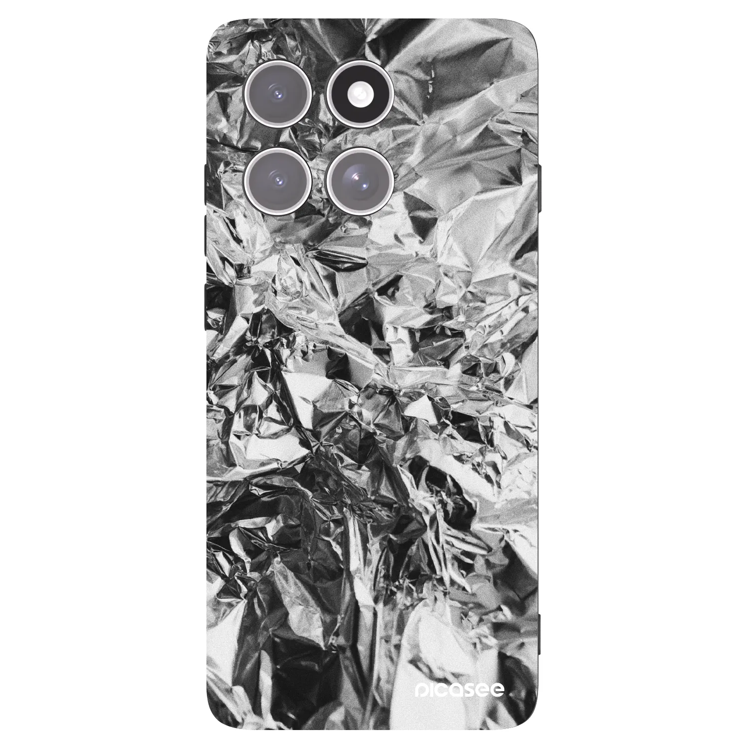 Picasee Μαύρη θήκη σιλικόνης για Motorola Edge 60 Pro - Chrome