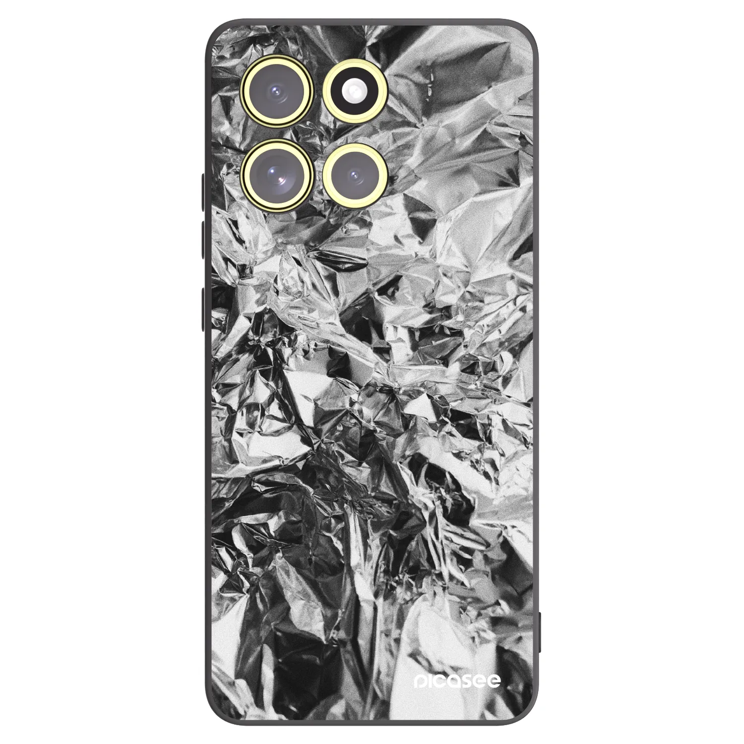 Picasee Μαύρη θήκη σιλικόνης για Motorola Moto G86 5G - Chrome