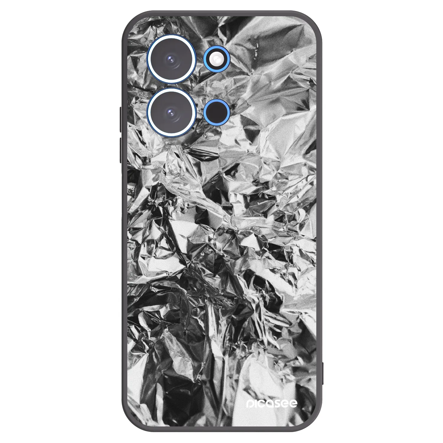 Picasee Μαύρη θήκη σιλικόνης για Xiaomi Redmi 15C 4G - Chrome