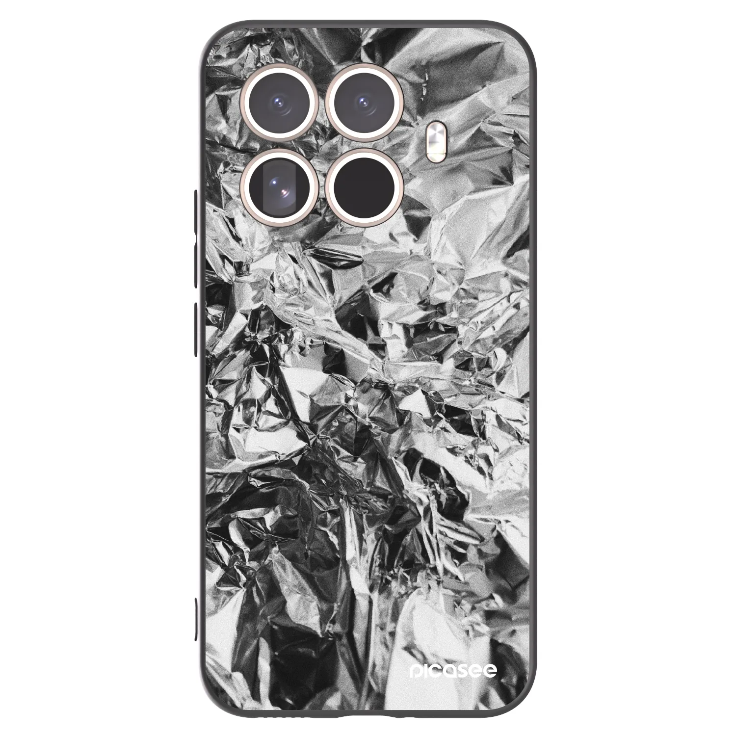 Picasee Μαύρη θήκη σιλικόνης για Xiaomi 15T Pro - Chrome