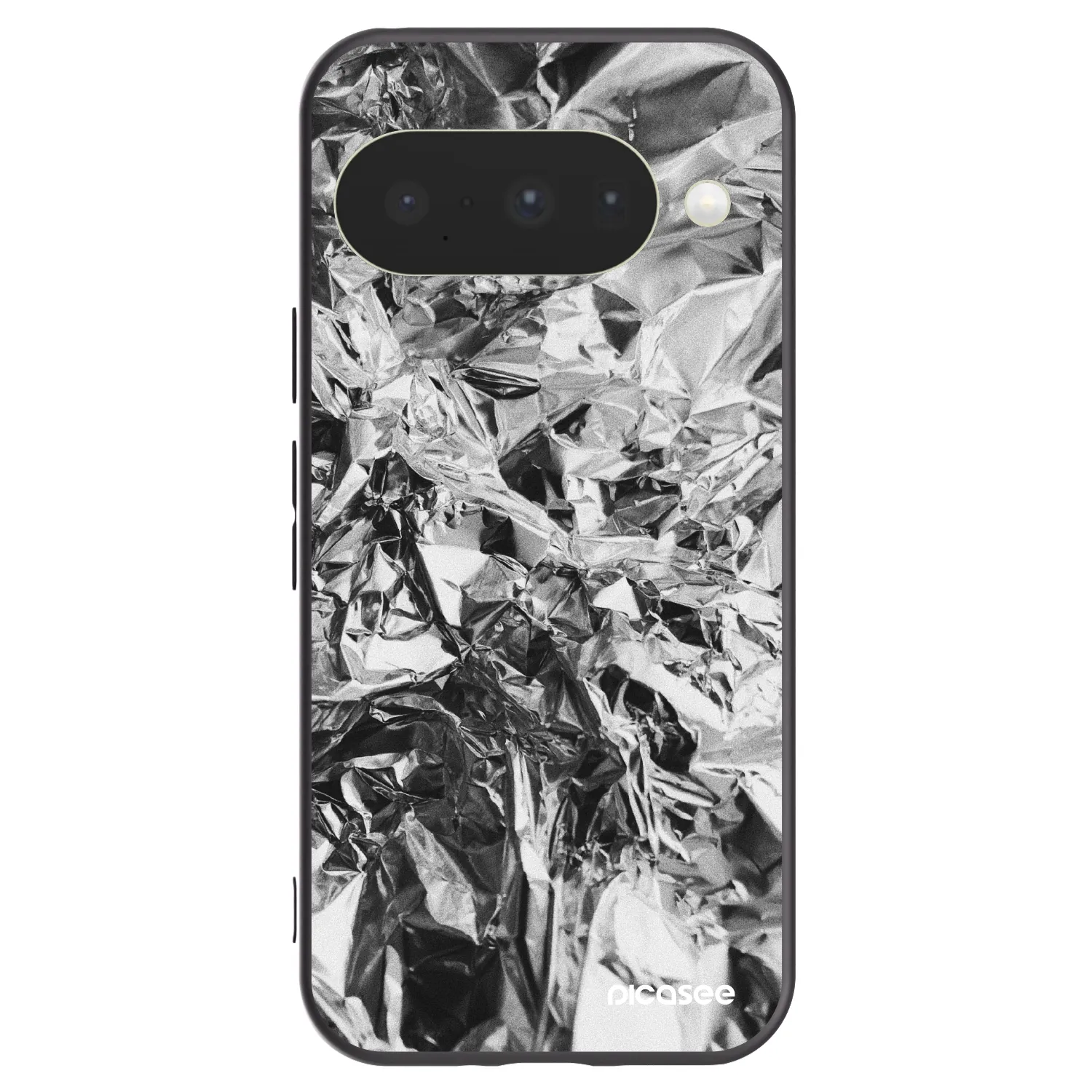 Picasee Μαύρη θήκη σιλικόνης για Google Pixel 10 - Chrome