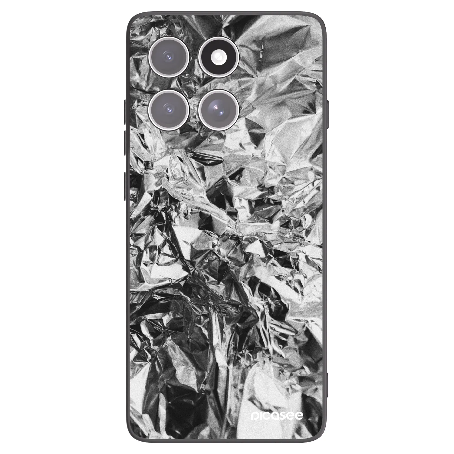 Picasee Μαύρη θήκη σιλικόνης για Motorola Edge 60 Fusion - Chrome