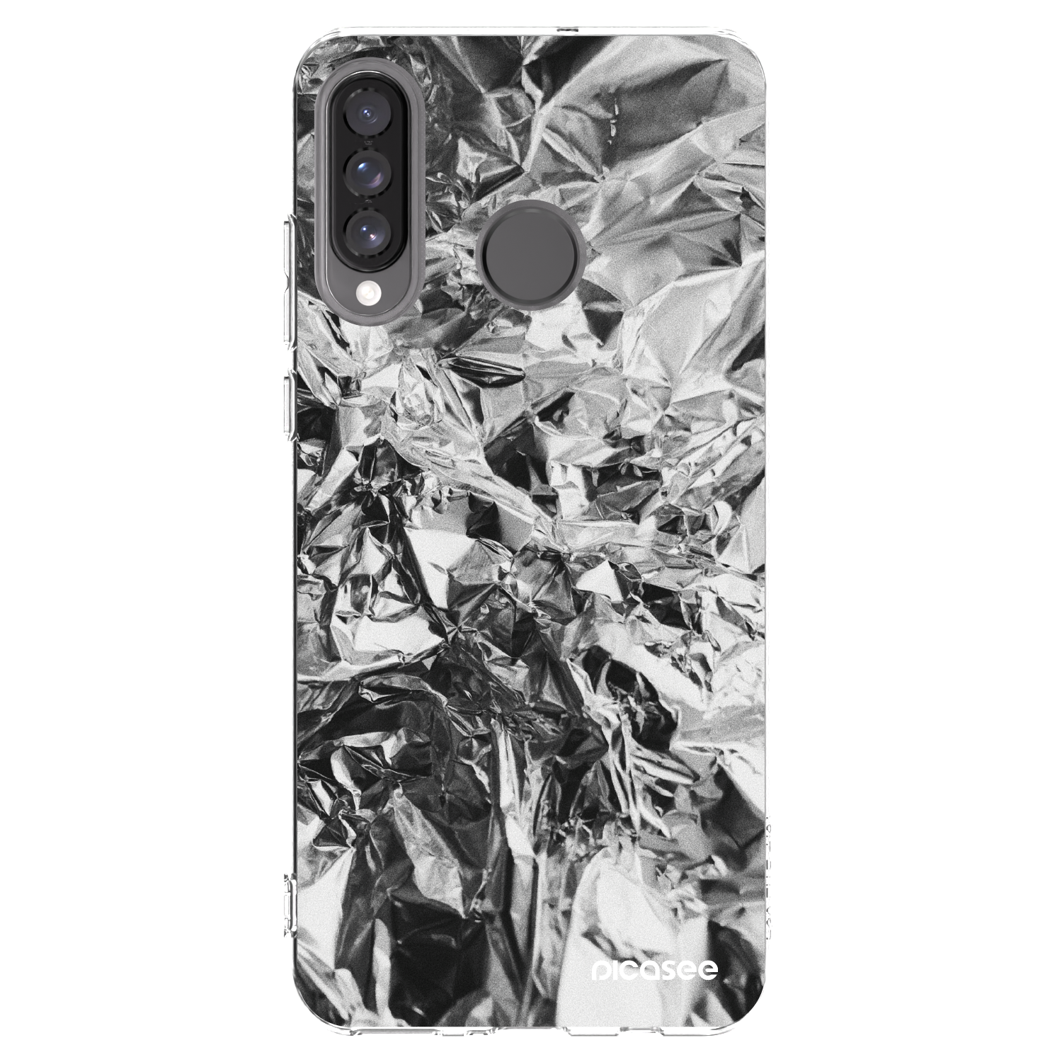 Picasee διαφανής θήκη σιλικόνης Huawei P30 Lite - Chrome