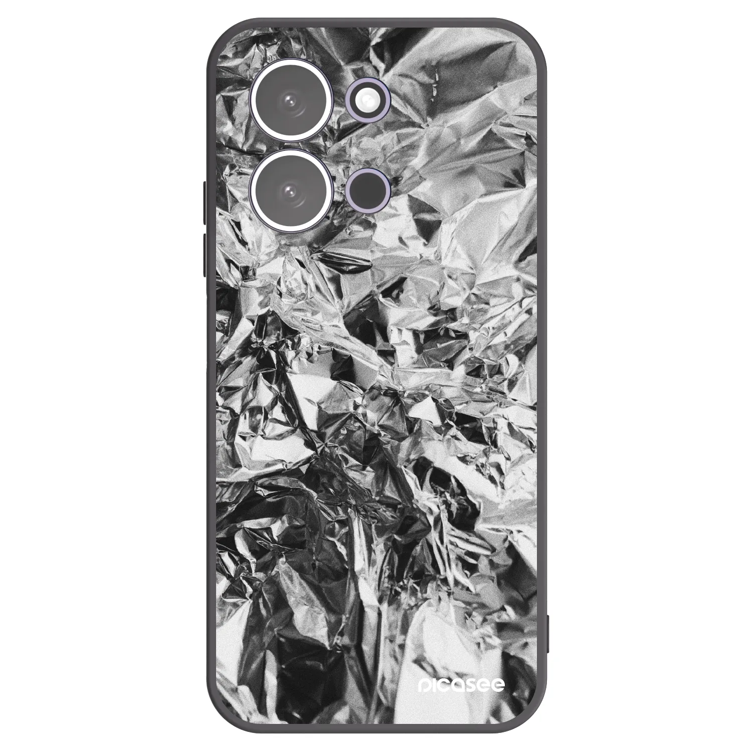 Picasee Μαύρη θήκη σιλικόνης για Xiaomi Redmi 15C 5G - Chrome