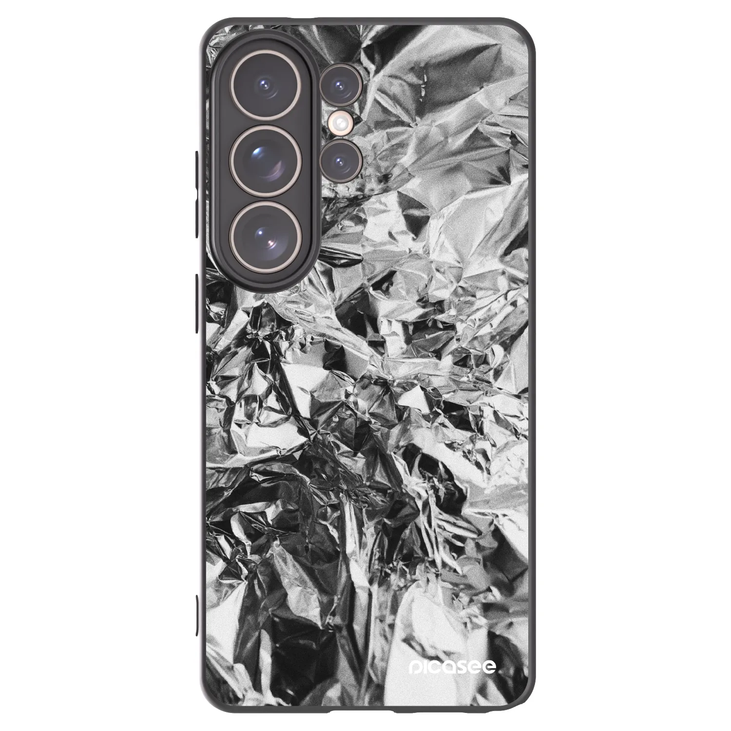 Picasee Μαύρη θήκη σιλικόνης για Samsung Galaxy S26 Ultra - Chrome