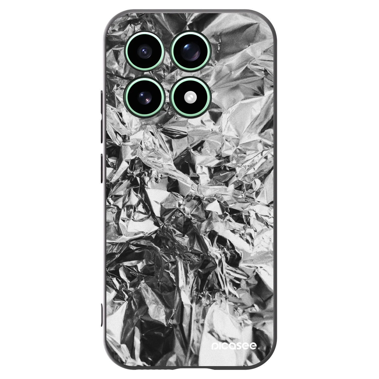 Picasee Μαύρη θήκη σιλικόνης για Xiaomi 17 - Chrome