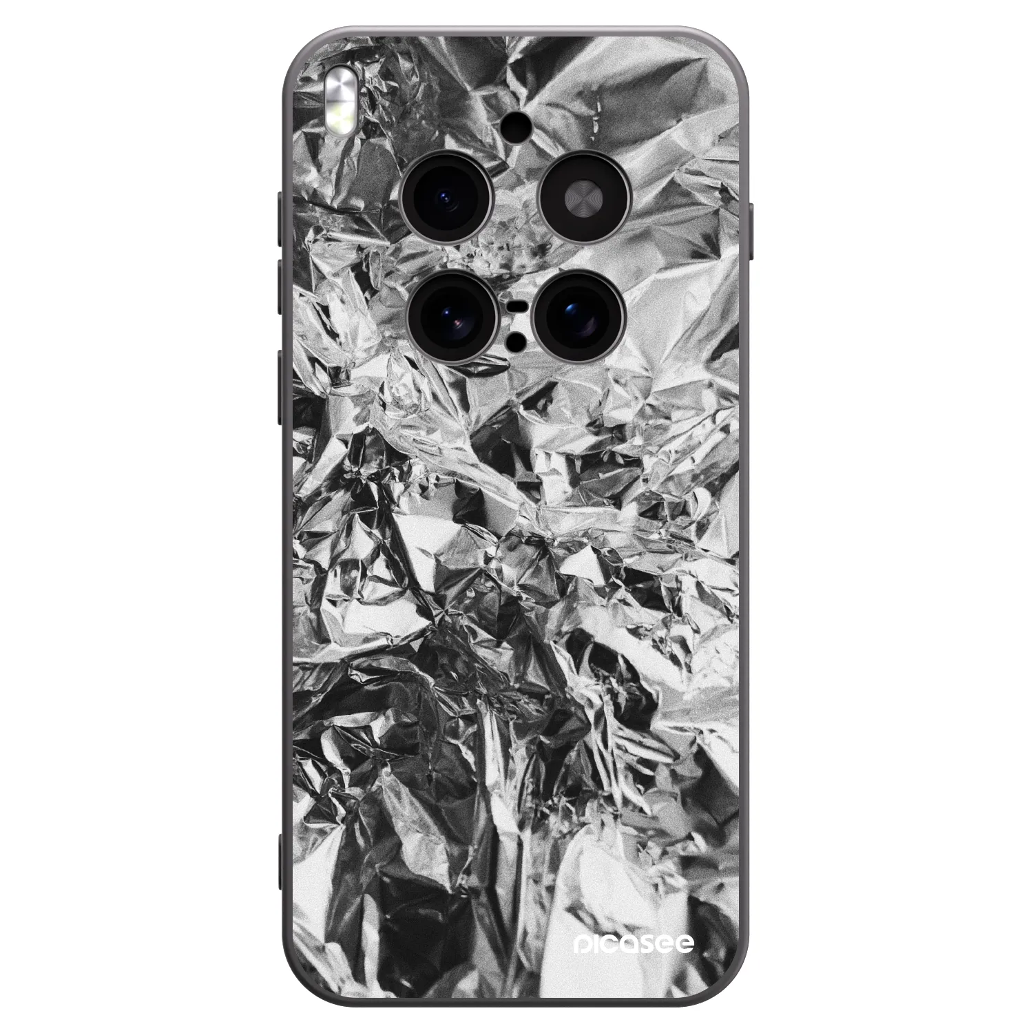 Picasee Μαύρη θήκη σιλικόνης για Vivo X300 Pro - Chrome