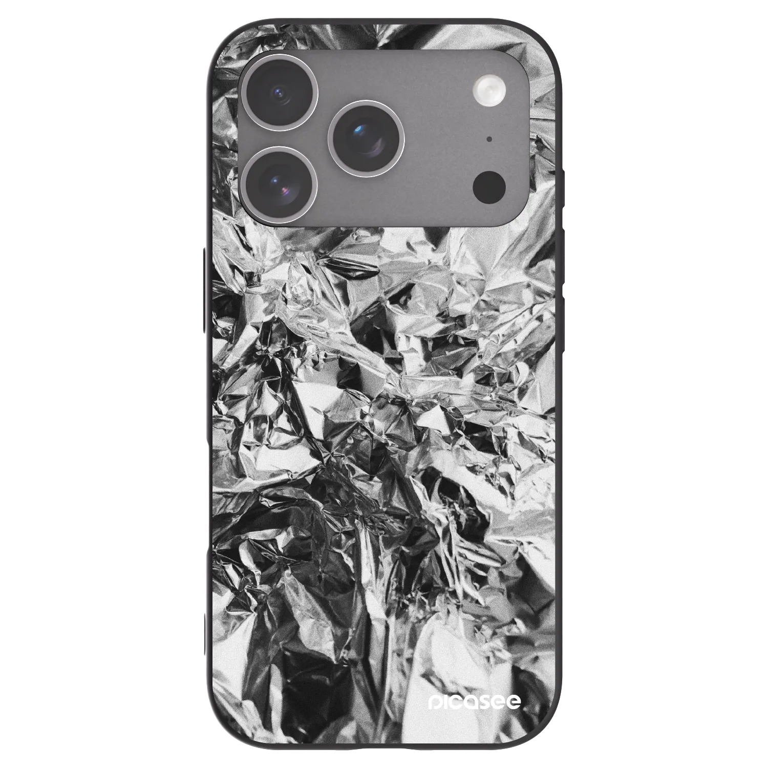 Picasee Μαύρη θήκη σιλικόνης για Apple iPhone 18 Pro - Chrome