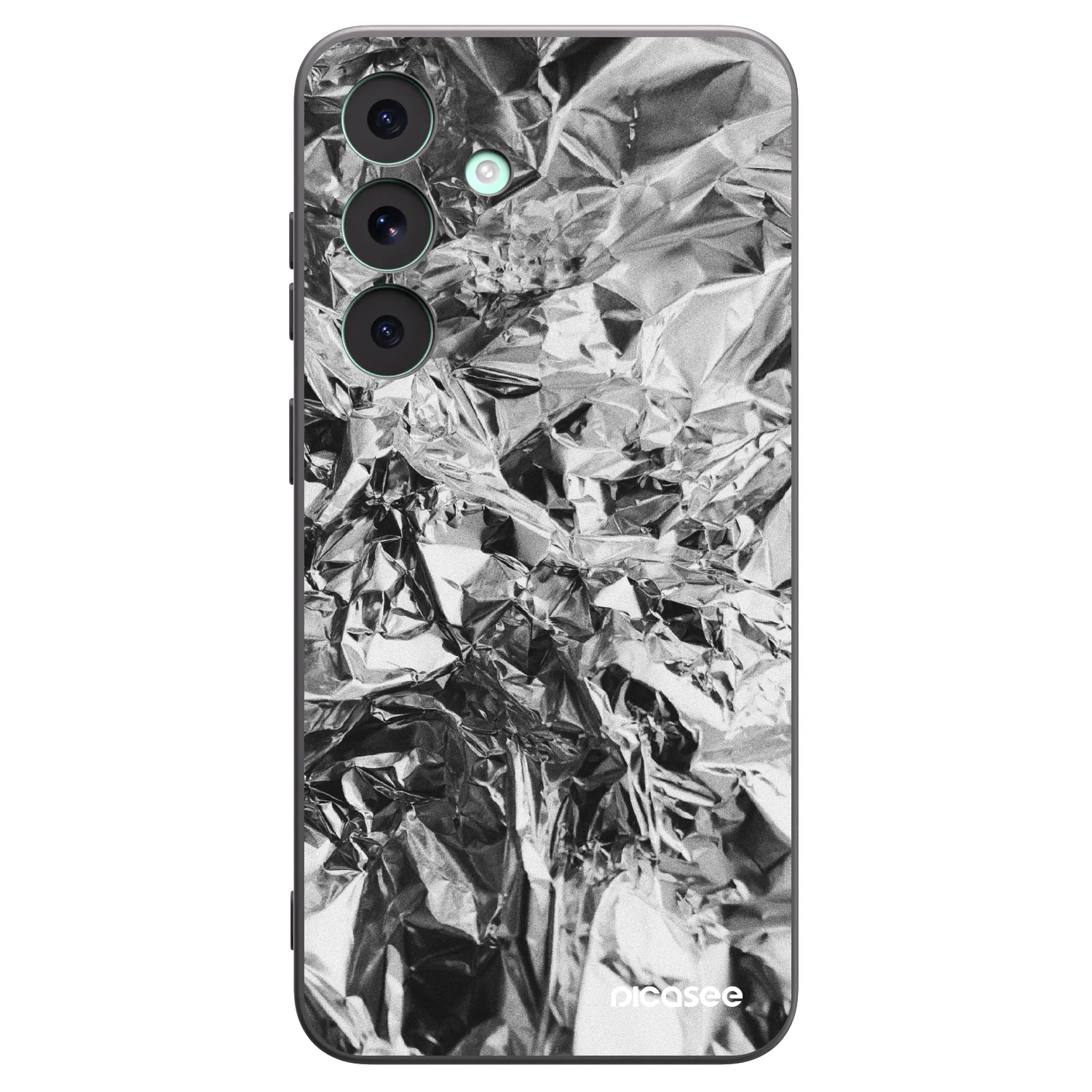 Picasee Μαύρη θήκη σιλικόνης για Samsung Galaxy S26 FE - Chrome