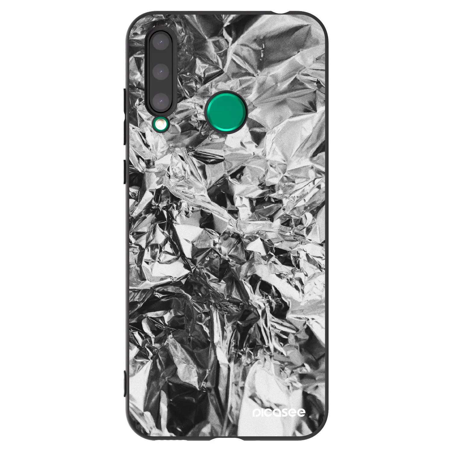 Picasee Μαύρη θήκη σιλικόνης για Honor 20 Lite - Chrome