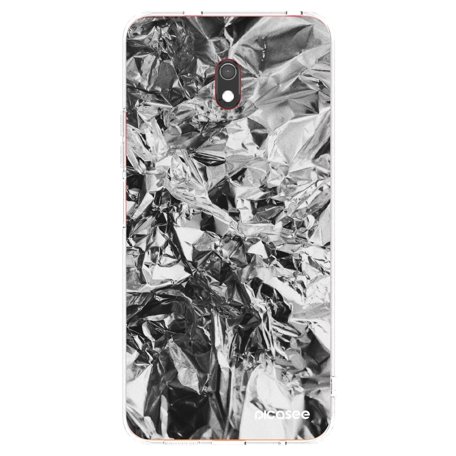 Picasee διαφανής θήκη σιλικόνης Xiaomi Redmi 8A - Chrome