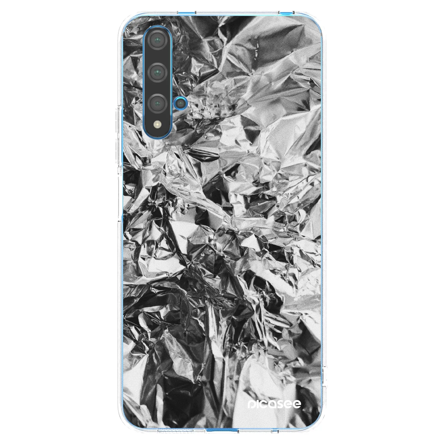 Picasee διαφανής θήκη σιλικόνης Huawei Nova 5T - Chrome