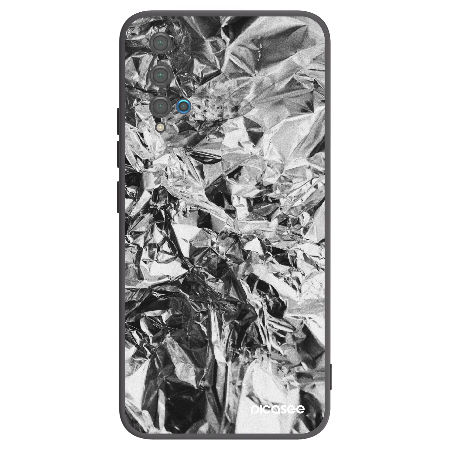 Picasee Μαύρη θήκη σιλικόνης για Huawei Nova 5T - Chrome