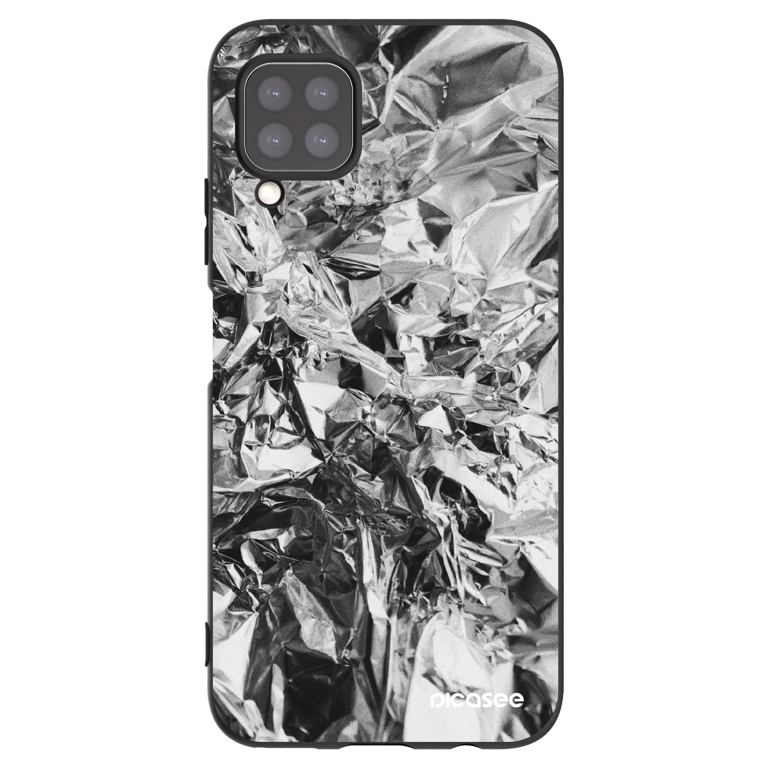 Picasee Μαύρη θήκη σιλικόνης για Huawei P40 Lite - Chrome