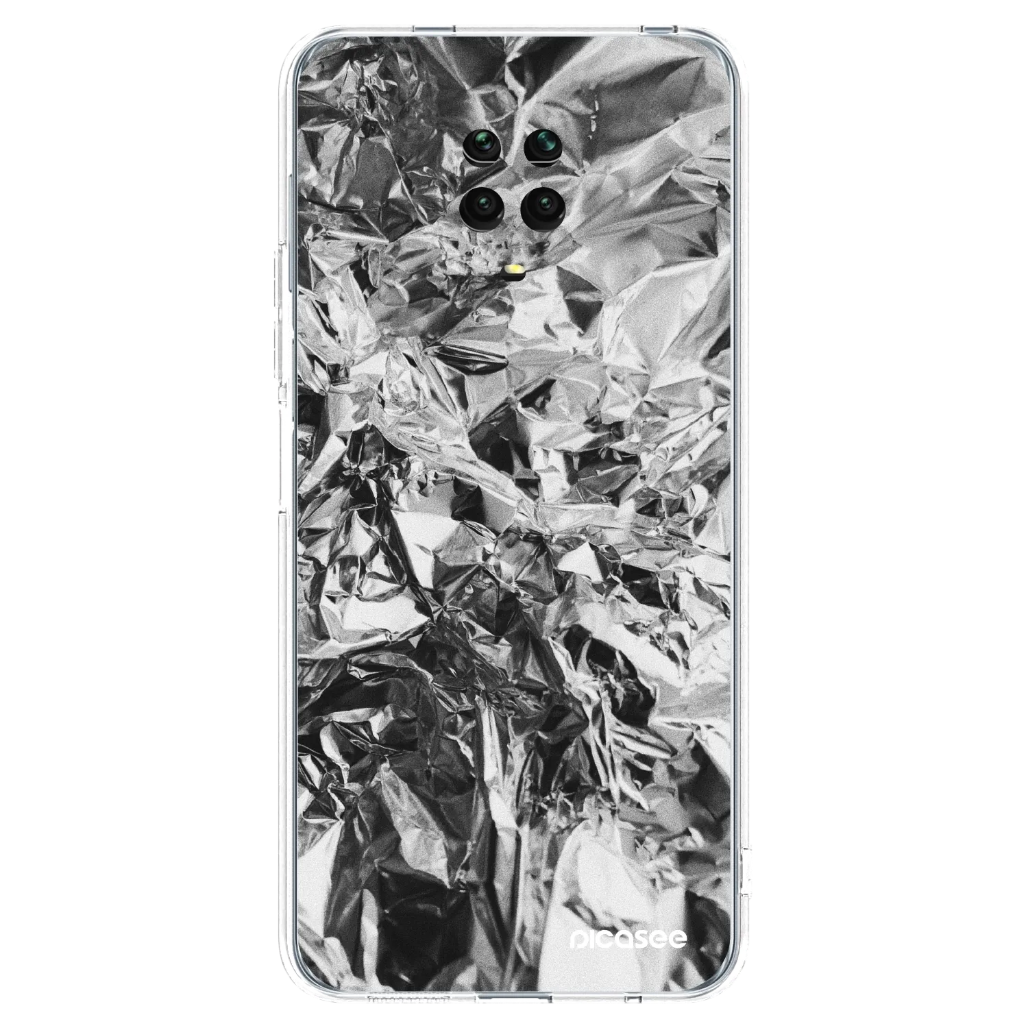 Picasee διαφανής θήκη σιλικόνης Xiaomi Redmi Note 9 Pro - Chrome