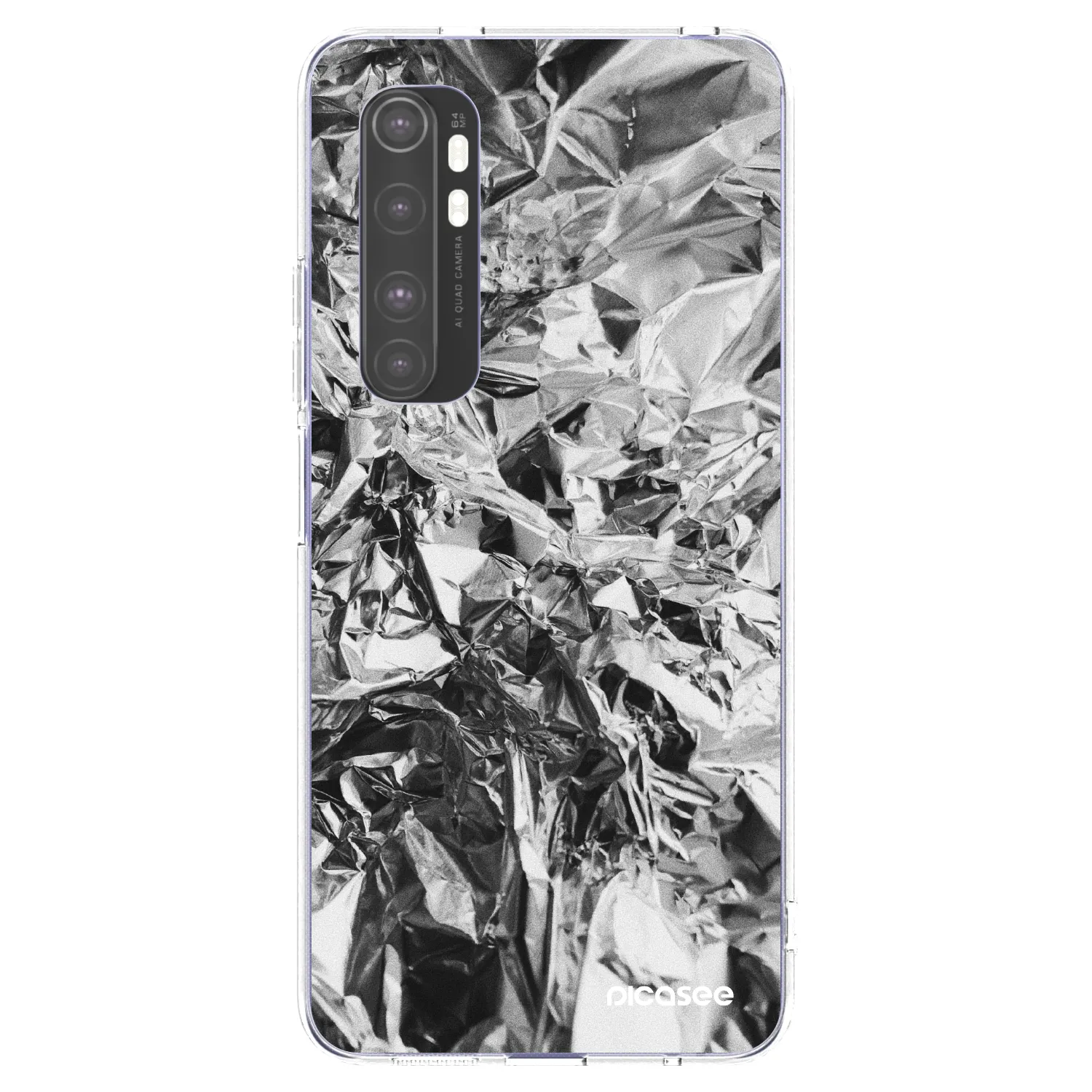 Picasee διαφανής θήκη σιλικόνης Xiaomi Mi Note 10 Lite - Chrome