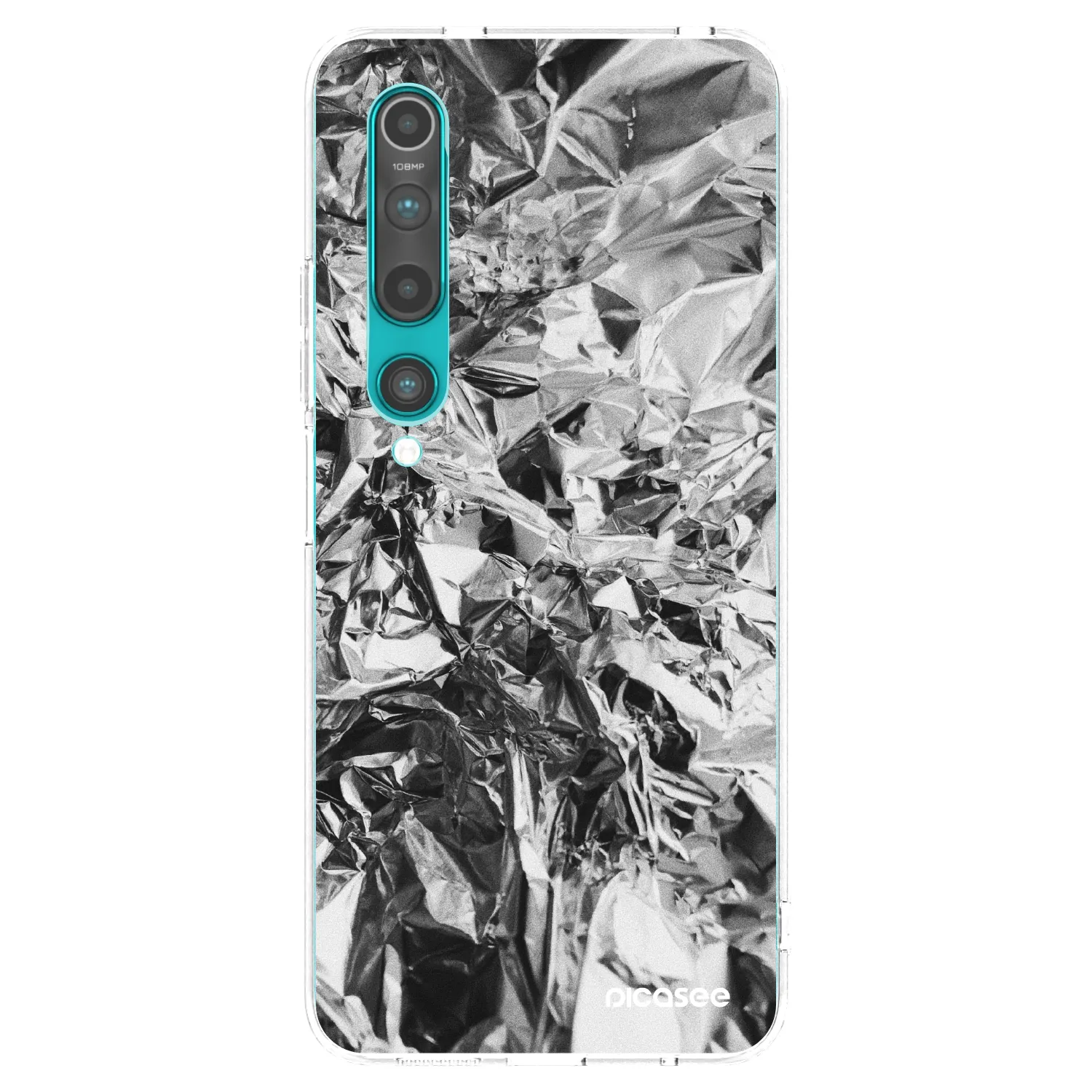 Picasee διαφανής θήκη σιλικόνης Xiaomi Mi 10 - Chrome