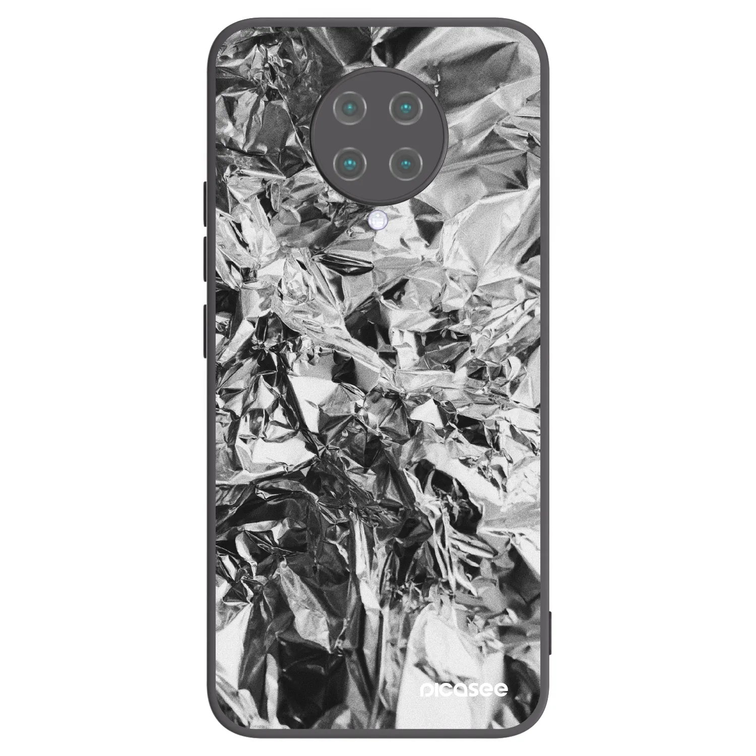 Picasee Μαύρη θήκη σιλικόνης για Xiaomi Poco F2 Pro - Chrome