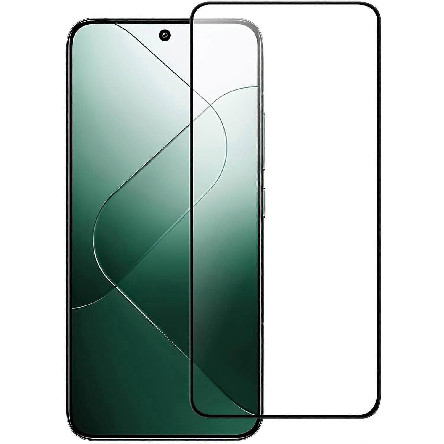 Picasee 3D Tempered glass με περιμετρικό πλαίσιο για Xiaomi 14T Pro - μαύρο