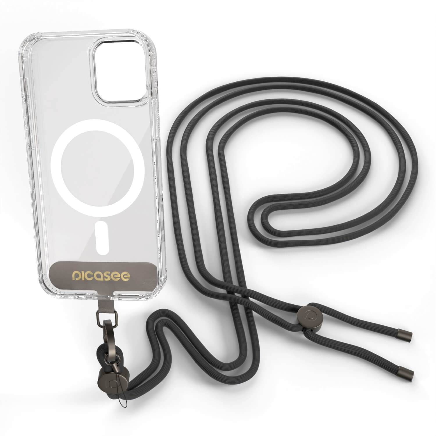 Picasee Cross-body phone strap - Μαύρος