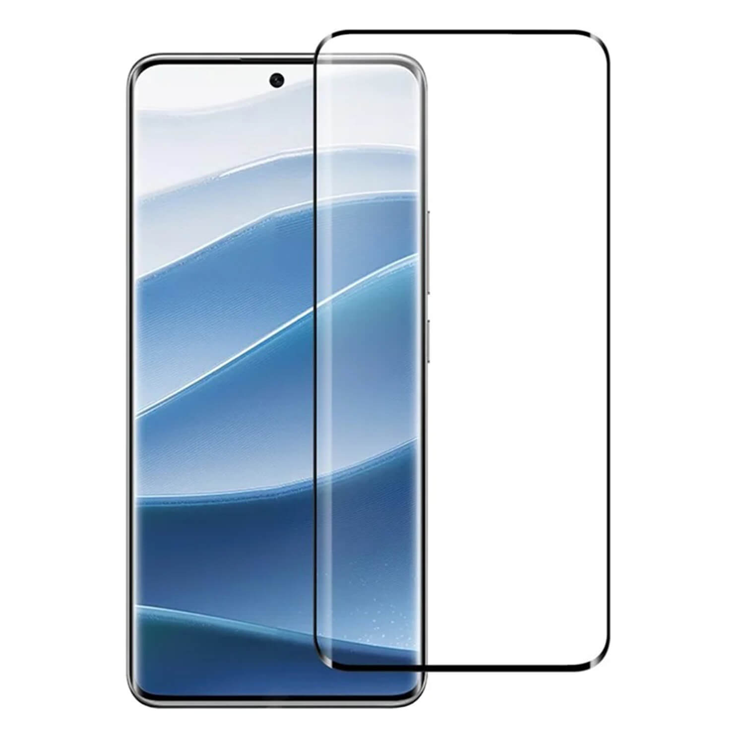 Picasee 3D Tempered glass με περιμετρικό πλαίσιο για Xiaomi Redmi Note 14 Pro+ 5G - μαύρο