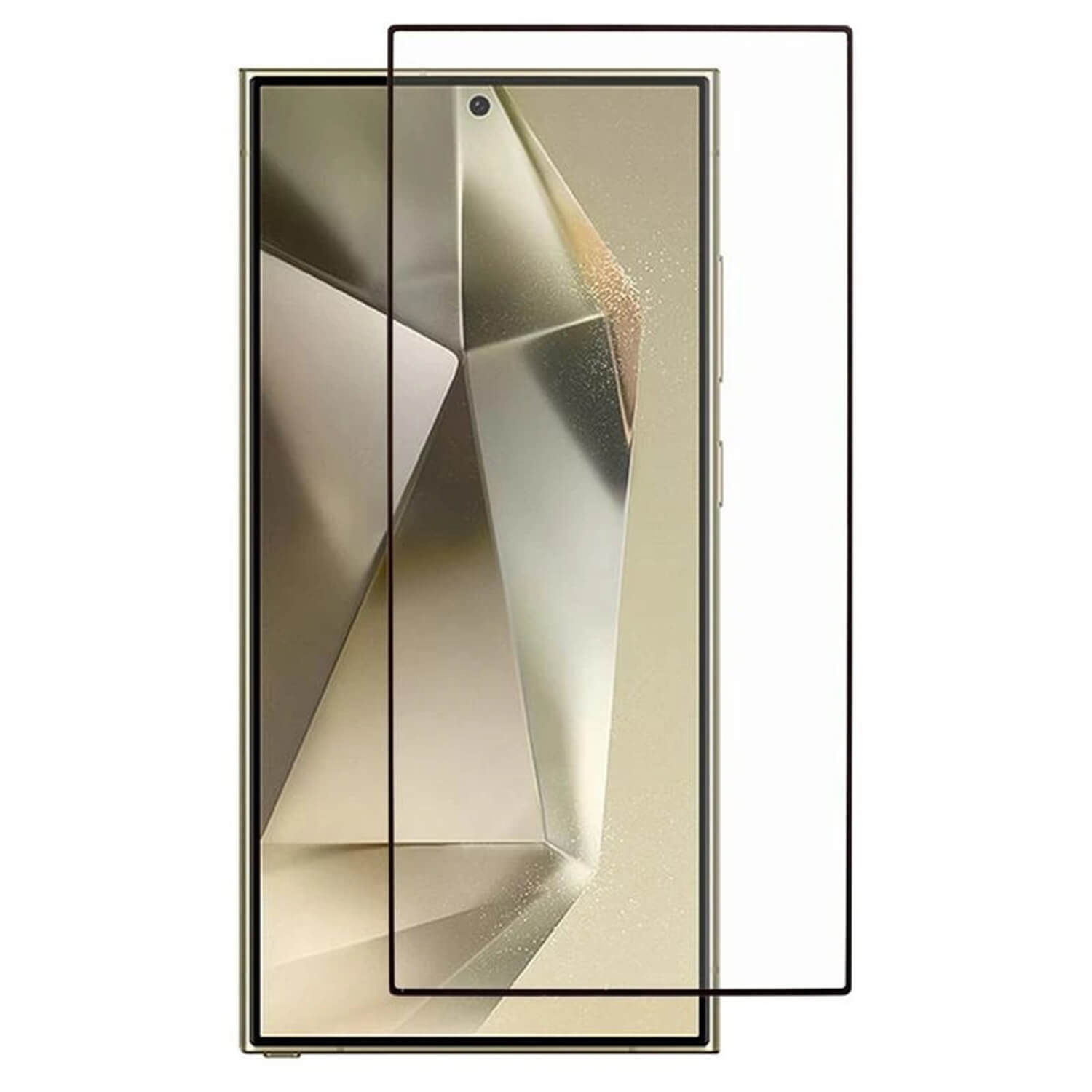 3x Picasee 3D σκληρυμένο γυαλί με περιμετρικό πλαίσιο για Samsung Galaxy S25 Ultra 5G - μαύρο - 2+1 δωρεάν