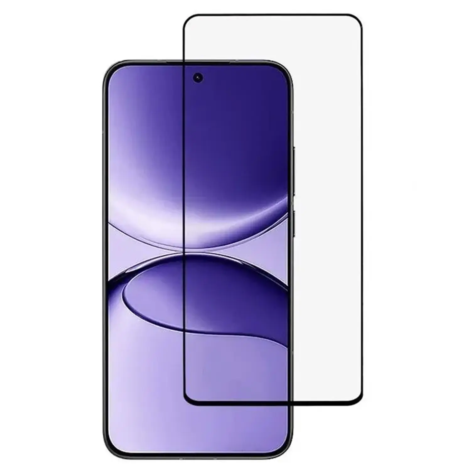 Picasee 3D Tempered glass με περιμετρικό πλαίσιο για Xiaomi Poco F7 Pro 5G - μαύρο