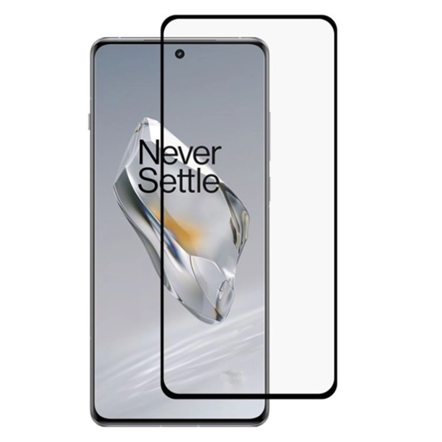 Picasee 3D Tempered glass με περιμετρικό πλαίσιο για OnePlus 13R 5G - μαύρο
