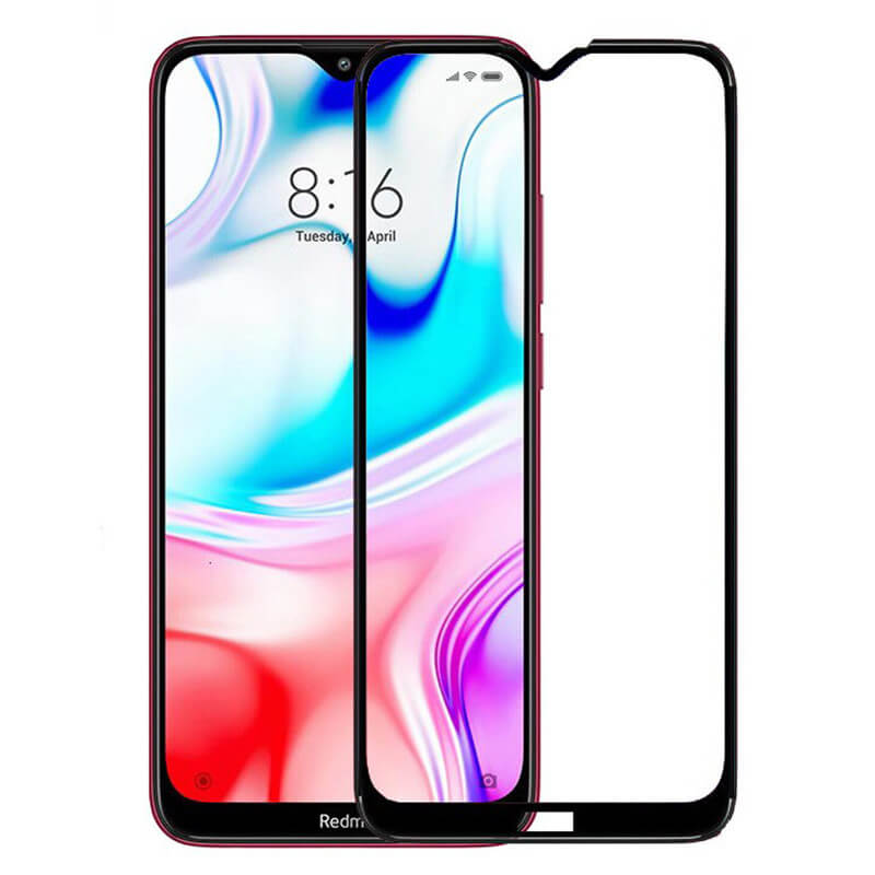 3x Picasee 3D σκληρυμένο γυαλί με περιμετρικό πλαίσιο για Xiaomi Redmi Note 8T - μαύρο - 2+1 δωρεάν