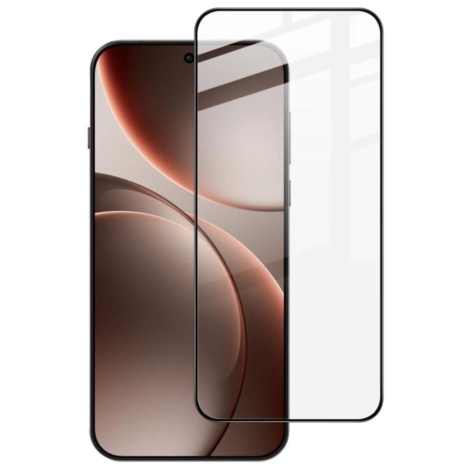 Picasee 3D Tempered glass με περιμετρικό πλαίσιο για OPPO Find X9 Pro - μαύρο