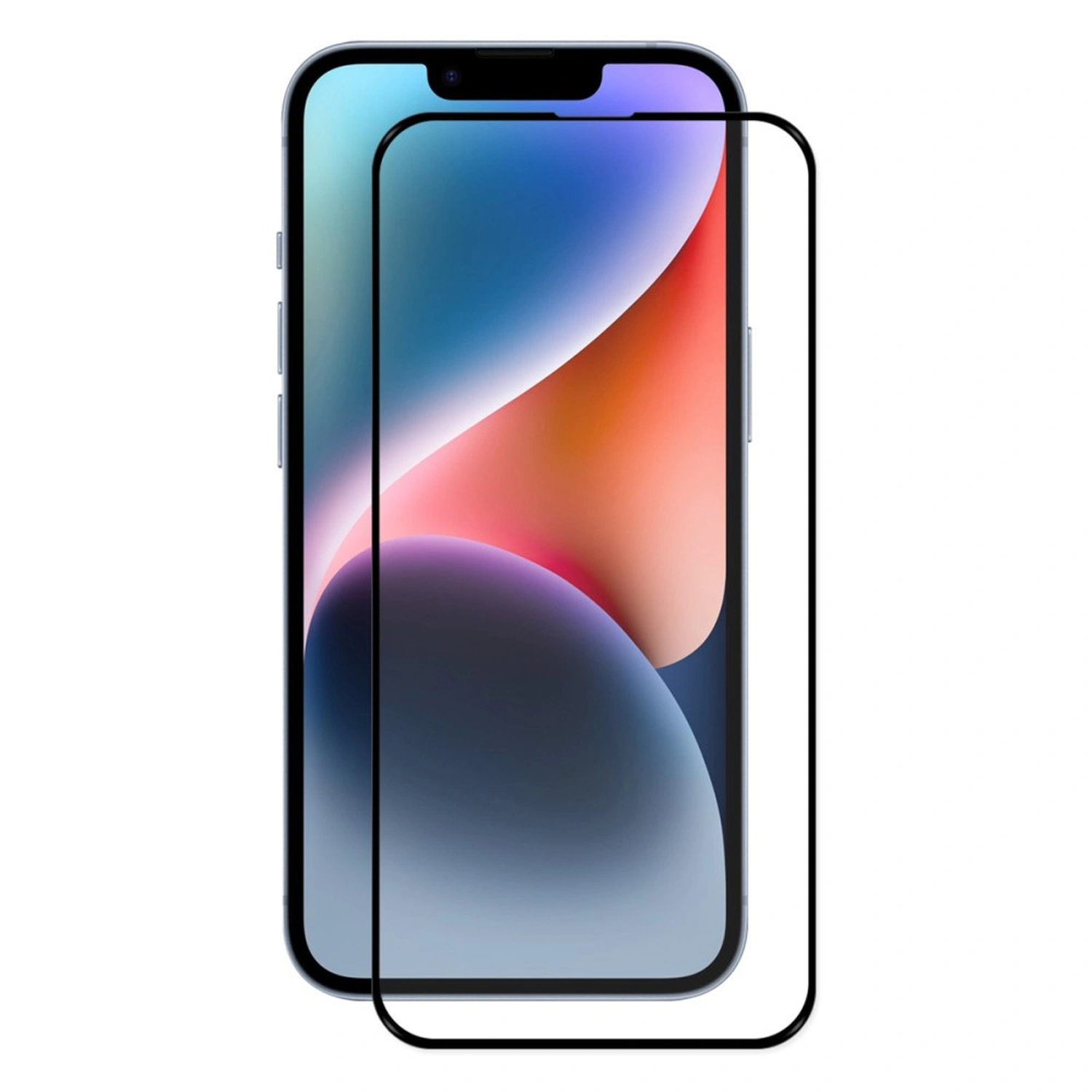 Picasee 3D Tempered glass με περιμετρικό πλαίσιο για Apple iPhone 16e - μαύρο