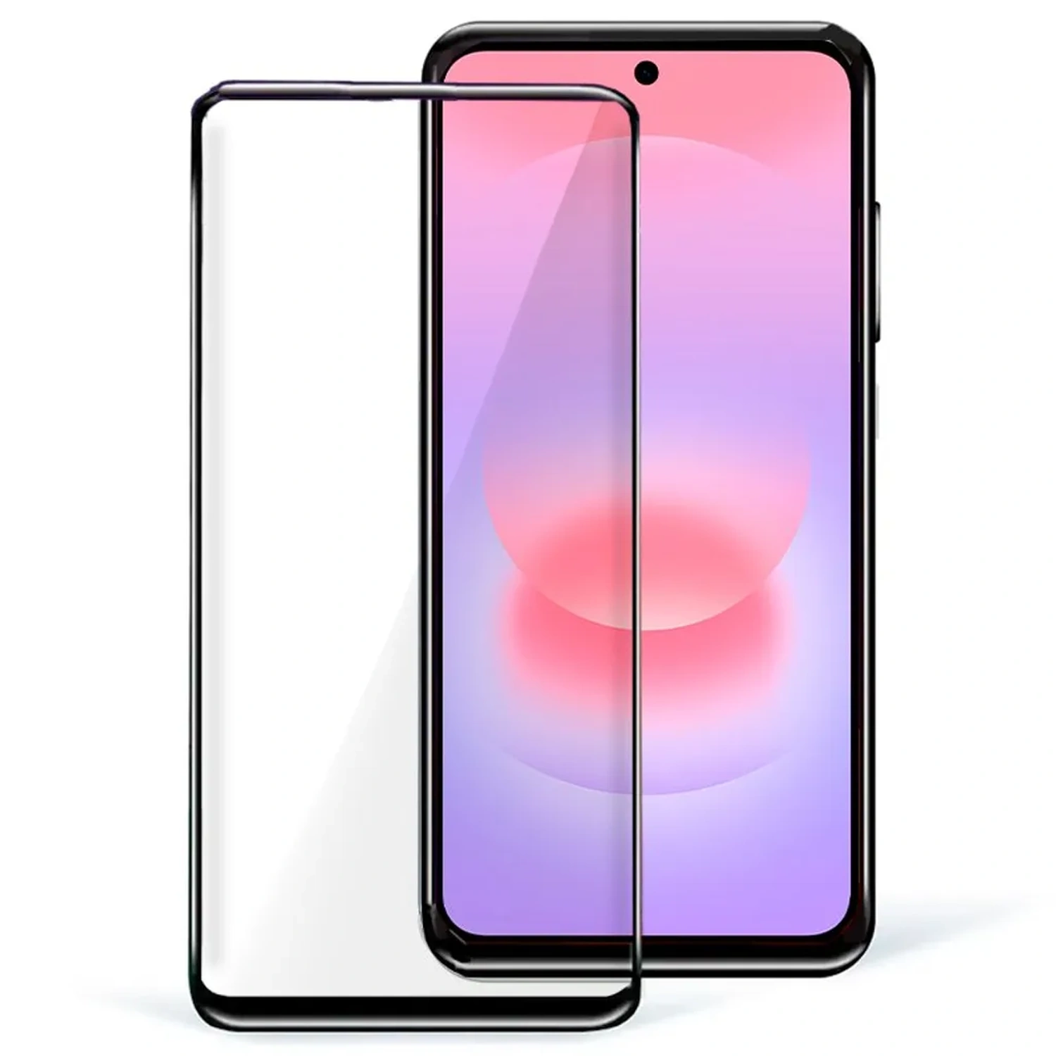 Picasee 3D Tempered glass με περιμετρικό πλαίσιο για Samsung Galaxy A37 - μαύρο