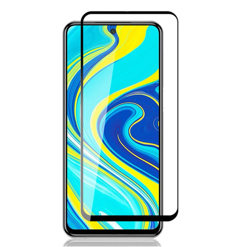 Picasee 3D Tempered glass με περιμετρικό πλαίσιο για Xiaomi Redmi Note 9S - μαύρο