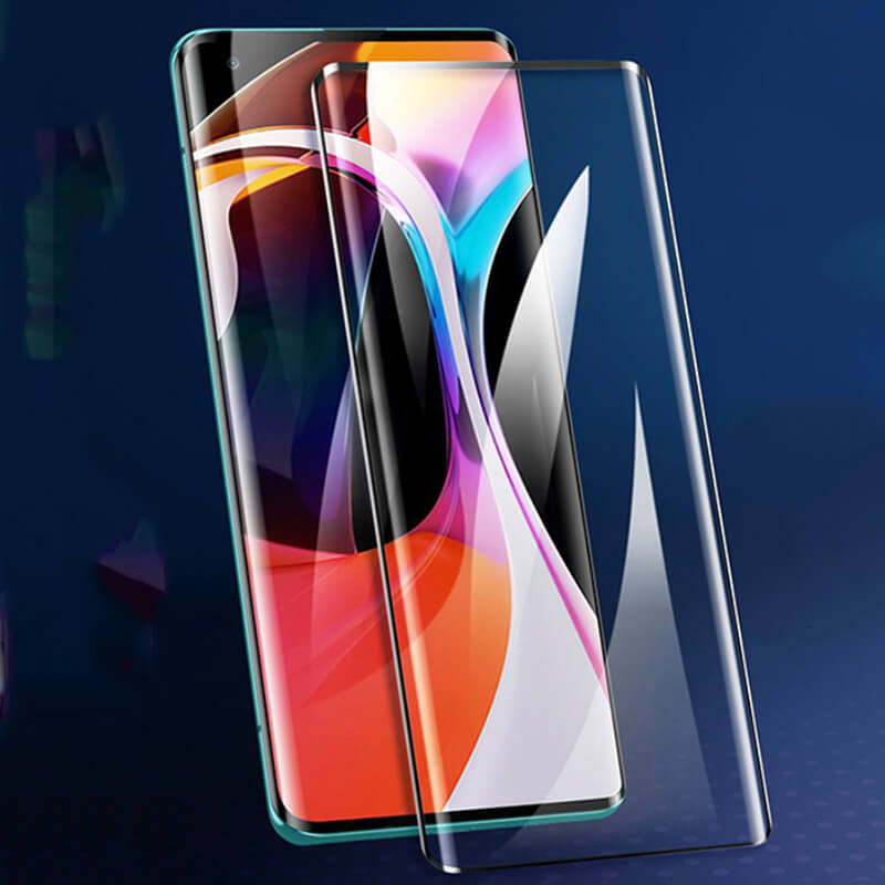 3x Picasee 3x καμπυλωτό tempered glass για Xiaomi Mi 10 - μαύρο - 2+1 δωρεάν