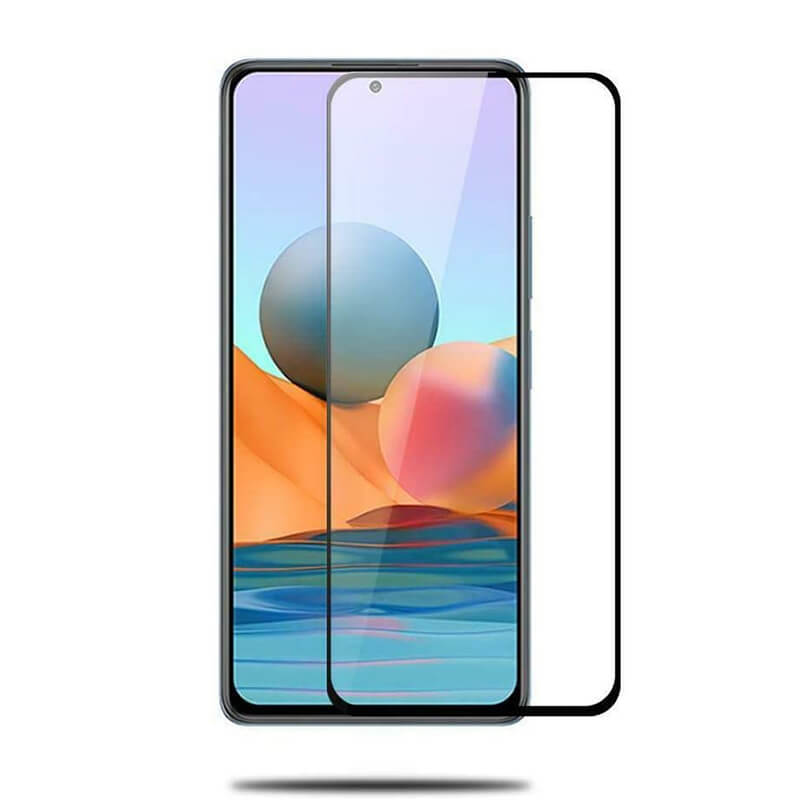 Picasee 3D Tempered glass με περιμετρικό πλαίσιο για Xiaomi Redmi Note 10 - μαύρο