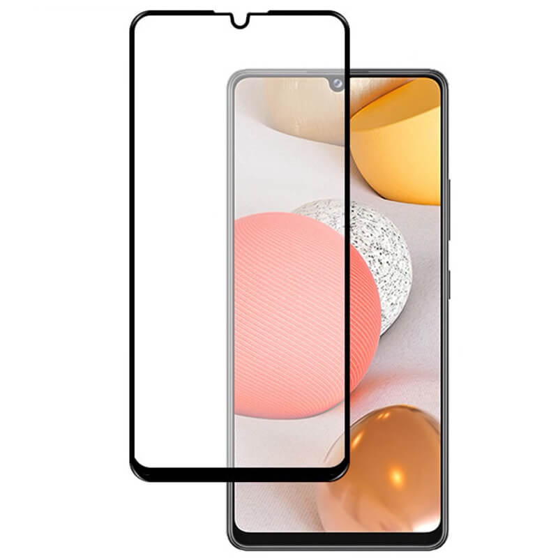 3x Picasee 3D σκληρυμένο γυαλί με περιμετρικό πλαίσιο για Samsung Galaxy A42 A426B - μαύρο - 2+1 δωρεάν