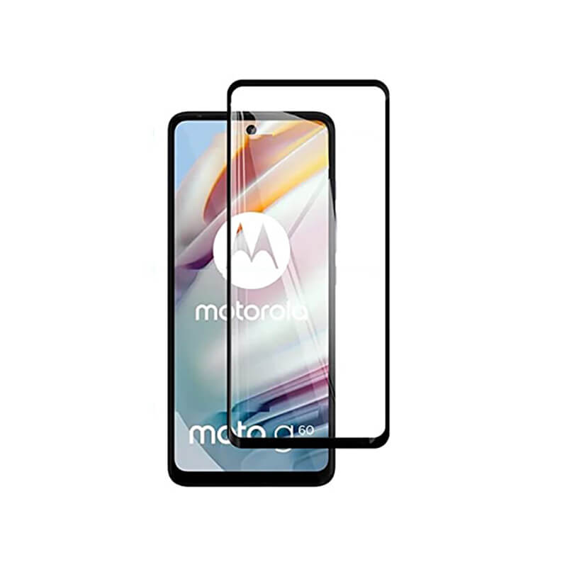 Picasee 3D Tempered glass με περιμετρικό πλαίσιο για Motorola Moto G60 - μαύρο